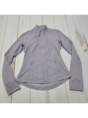 Lululemon light purple define jacket slim full zip atheletic loungewear 4